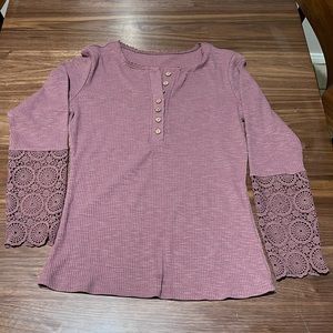 Rose colored Hanley top
